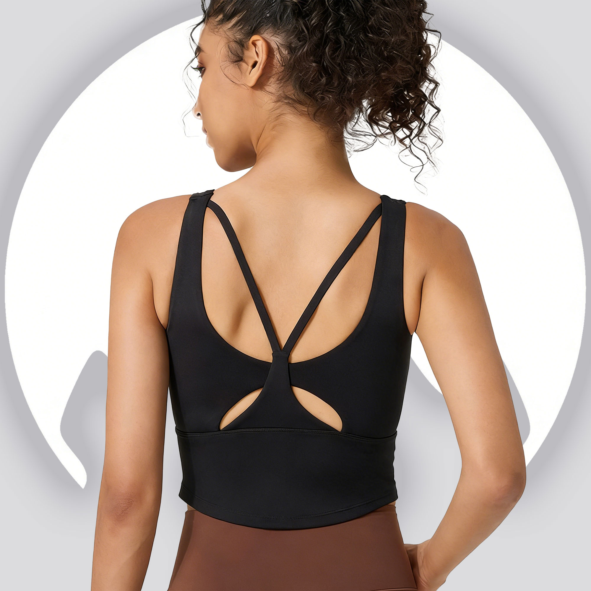Sports Bra High Impact - Kadınlar için Sabit Kuplu Yoga Spor