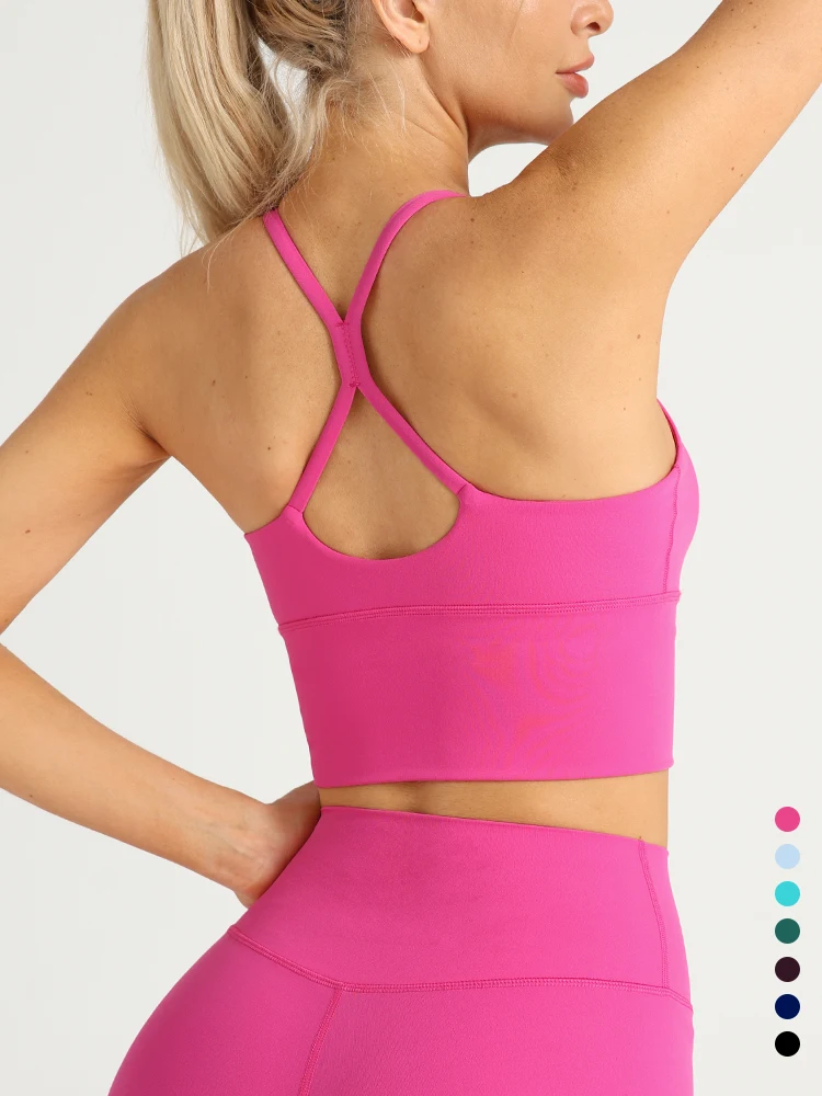 Sports Bra High Impact - Kadınlar için Seksi Çapraz Sırtlı Yoga
