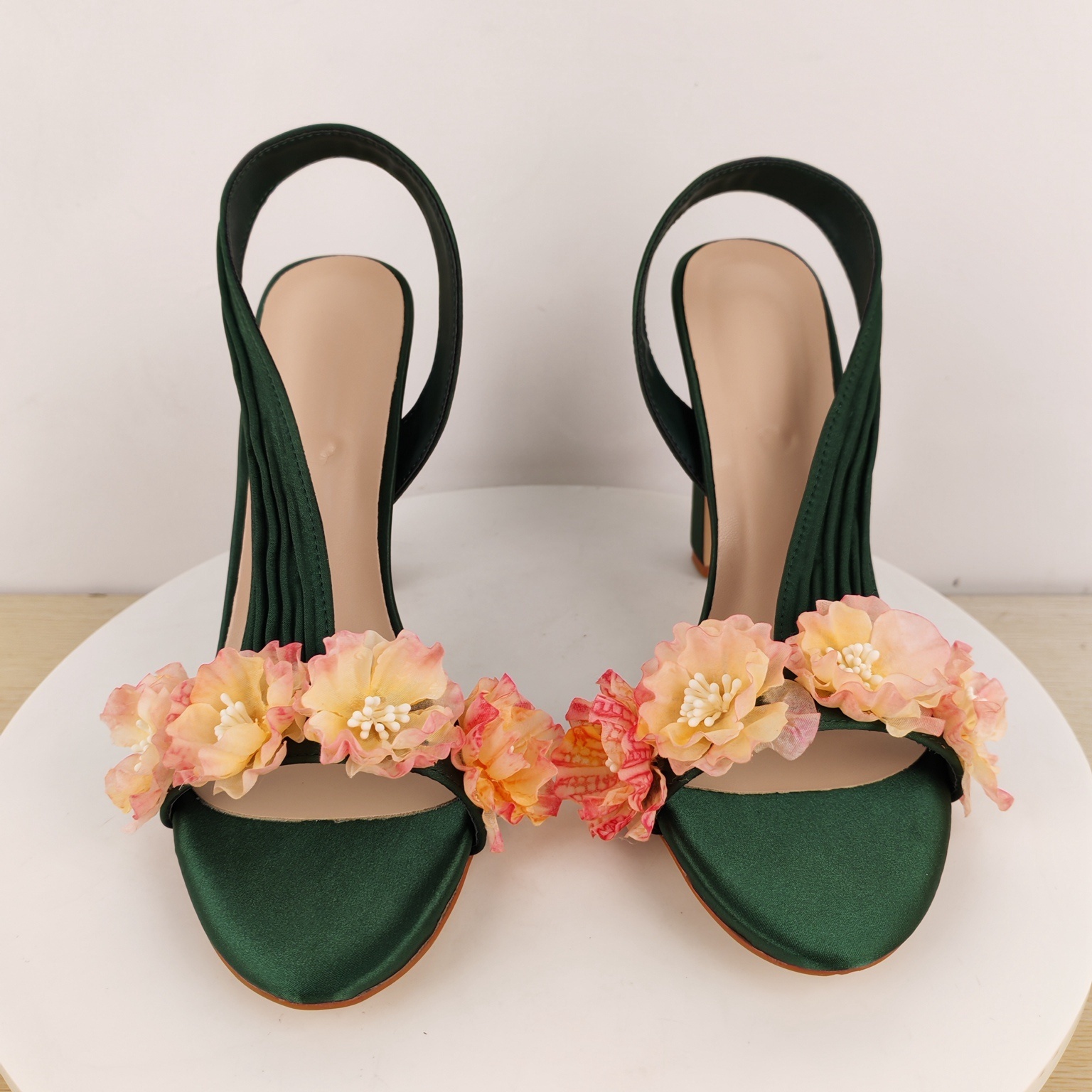 Blok Topuklu Slingback Çiçekli - Slip Dress Satin incelemesi ve fiyatı